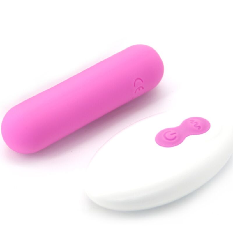 Bullet vibrator z daljincem Splash - Joline, 65 x 15 cm, roza
