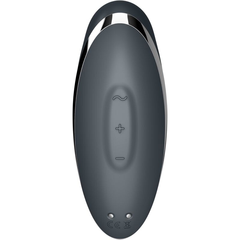 Stimulator klitorisa Satisfyer - Tap & Climax 2, siva