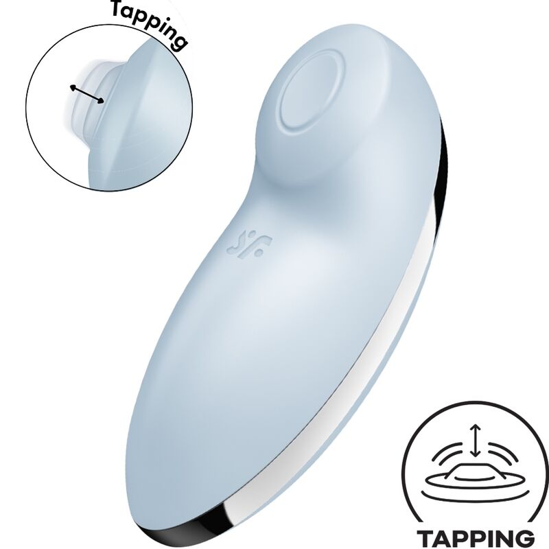 Stimulator klitorisa Satisfyer - Tap & Climax 2, modra