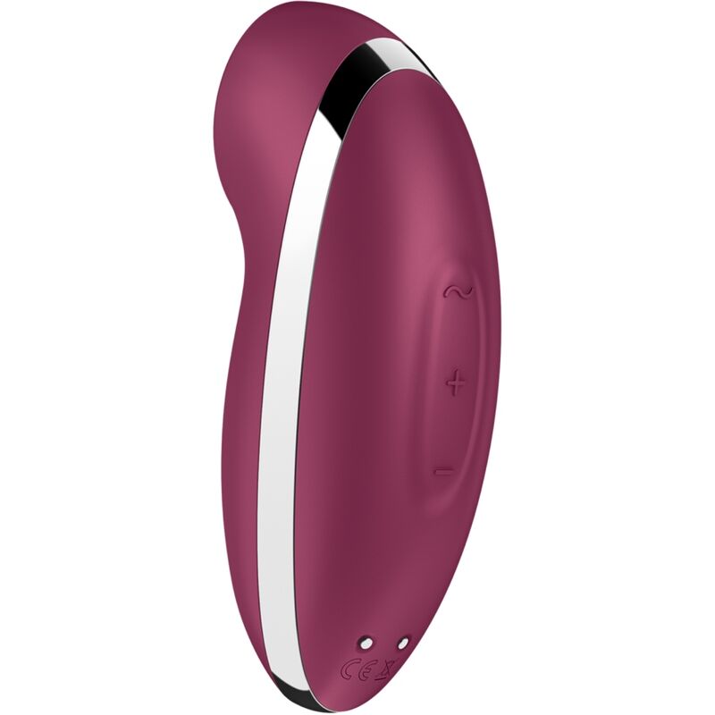 Stimulator klitorisa Satisfyer - Tap & Climax 2, rdeča