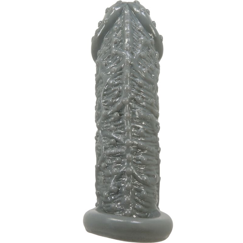 LEPA LJUBEZEN - REALISTIČNI PENIS POVEČAVA IN ZAMUDA ROKAV MODEL 2 SIVA