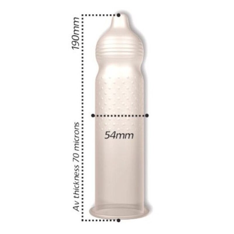 Kondomi Pasante Ribs and Dots Intensity, 144 kos