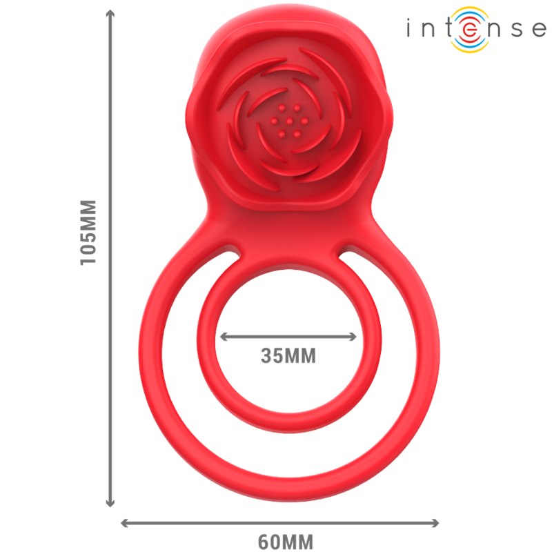 INTENZIVNO - GAIL STIMULATOR ROSE 10 VIBRACIJ RDEČ DALJINSKI UPRAVLJALNIK