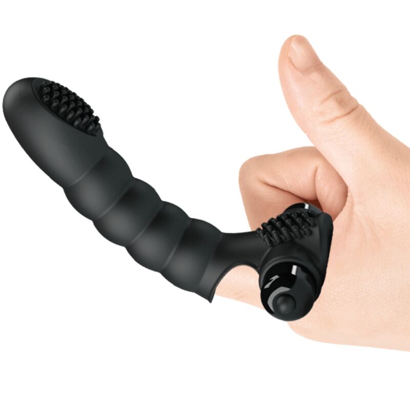 PRETTY LOVE - ALEXANDER VIBRATOR S PRSTOM 10 VIBRACIJ ČRNA