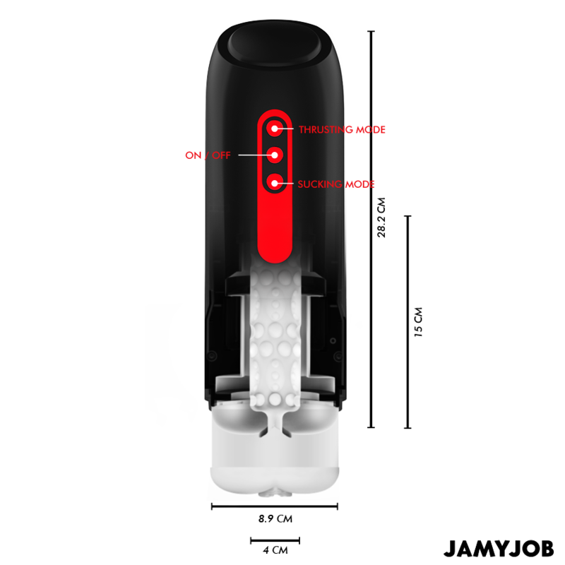 JAMYJOB - PHANTOM AVTOMATSKI VAGINALNI MASTURBATOR 5 NAČINOV STIMULIRANJA VALOV IN POTISKA