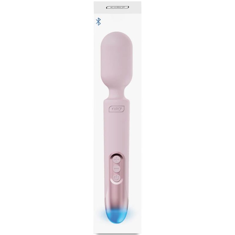 KIIROO - PROWAND VIBRATOR WAND DALJINSKI UPRAVLJALNIK + BREZPLAČNA APLIKACIJA ROZA