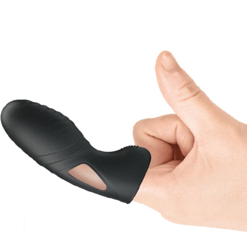 PRETTY LOVE - ALAN SILIKONSKI VIBRATOR S PRSTOM ČRN