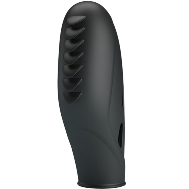 PRETTY LOVE - GILO SILIKONSKI VIBRATOR ZA PRSTE ČRN