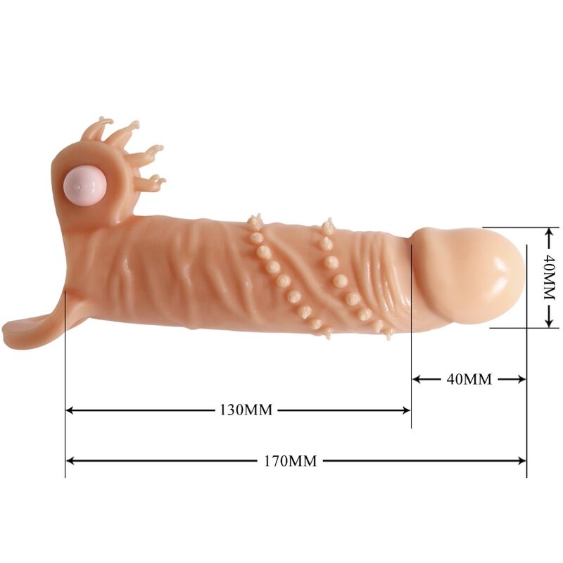LEPA LJUBEZEN - CONNOR PENIS ROKAV + STIMULATOR KLITORISA MESO