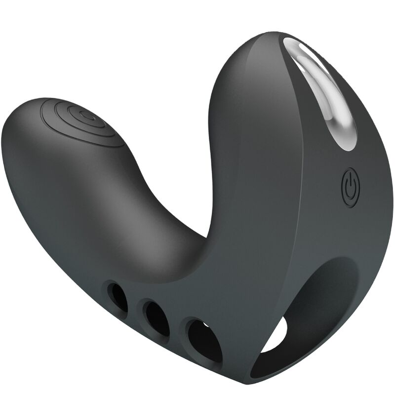 PRETTY LOVE - CAMELIA VIBRATOR ZA PRSTE 7 VIBRACIJ ČRNA