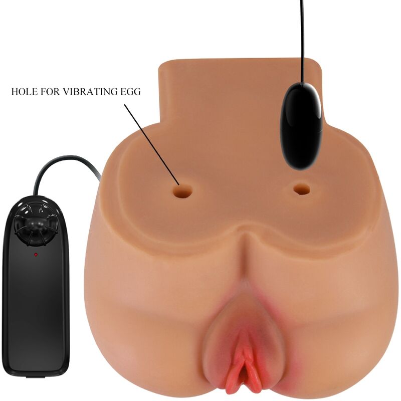 CRAZY BULL - KYLIE RITNI VIBRATOR Z REALISTIČNO VAGINO IN ANUSOM Z DALJINSKIM UPRAVLJALNIKOM