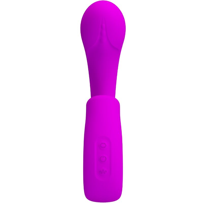 PRETTY LOVE - SIBEL SIBEL VIBRATOR G-TOČKE + STIMULATOR KLITORISA 10 VIBRACIJ VIJOLIČNA