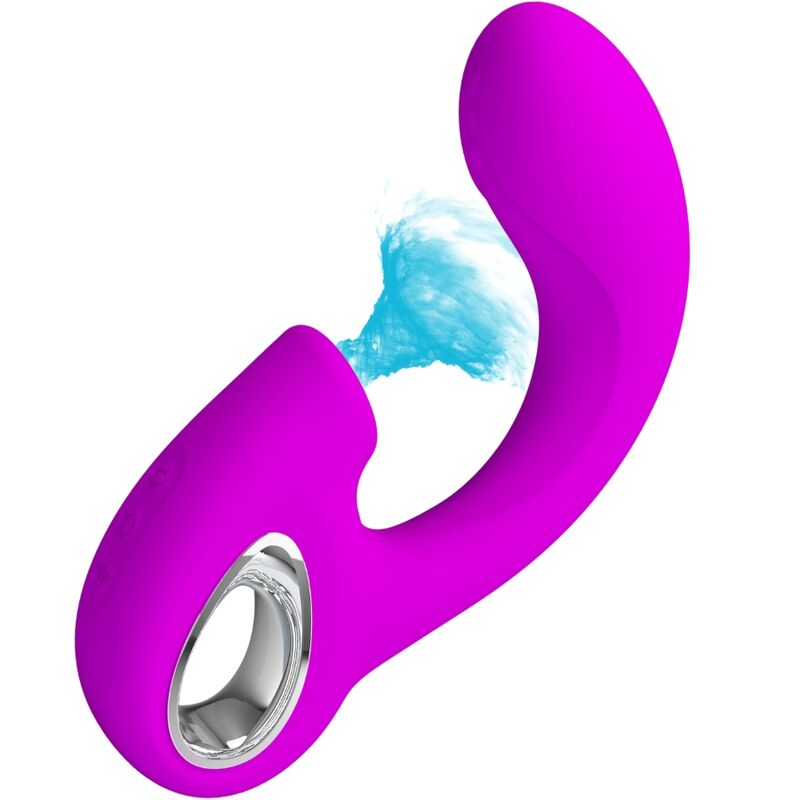 PRETTY LOVE - SIBEL SIBEL VIBRATOR G-TOČKE + STIMULATOR KLITORISA 10 VIBRACIJ VIJOLIČNA