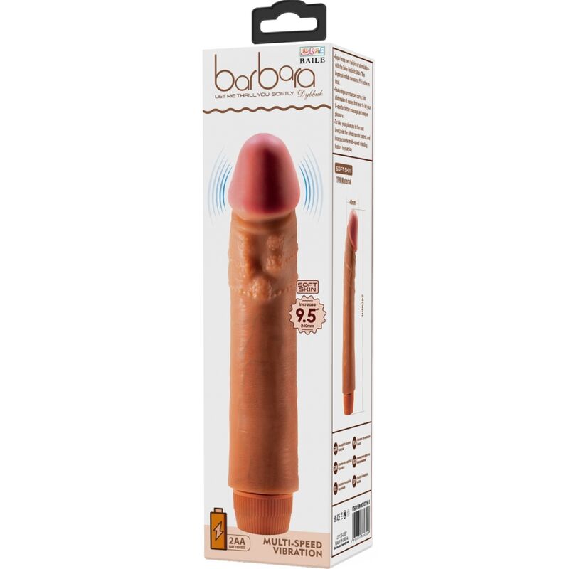 BAILE - DYBBUK REALISTIČNI VIBRATOR 24 CM MULATTO