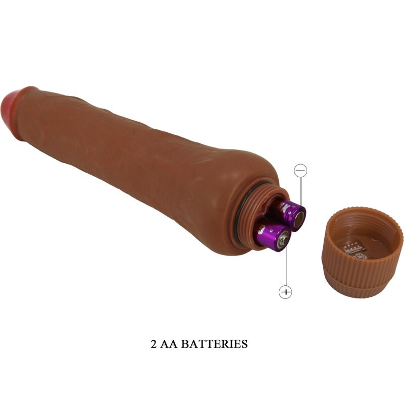 BAILE - DRYAD REALISTIČNI VIBRATOR 25 CM MULATTO