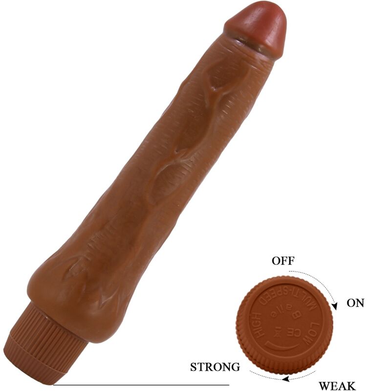 BAILE - DRYAD REALISTIČNI VIBRATOR 25 CM MULATTO
