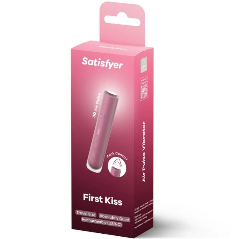 Stimulator klitorisa Satisfyer - First Kiss, rdeča