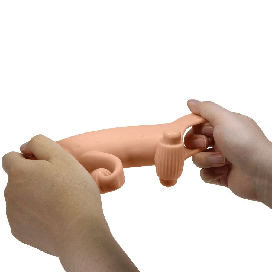 ROMANTIKA - VIBRACIJSKI ROKAV ZA PENIS NARAVNI
