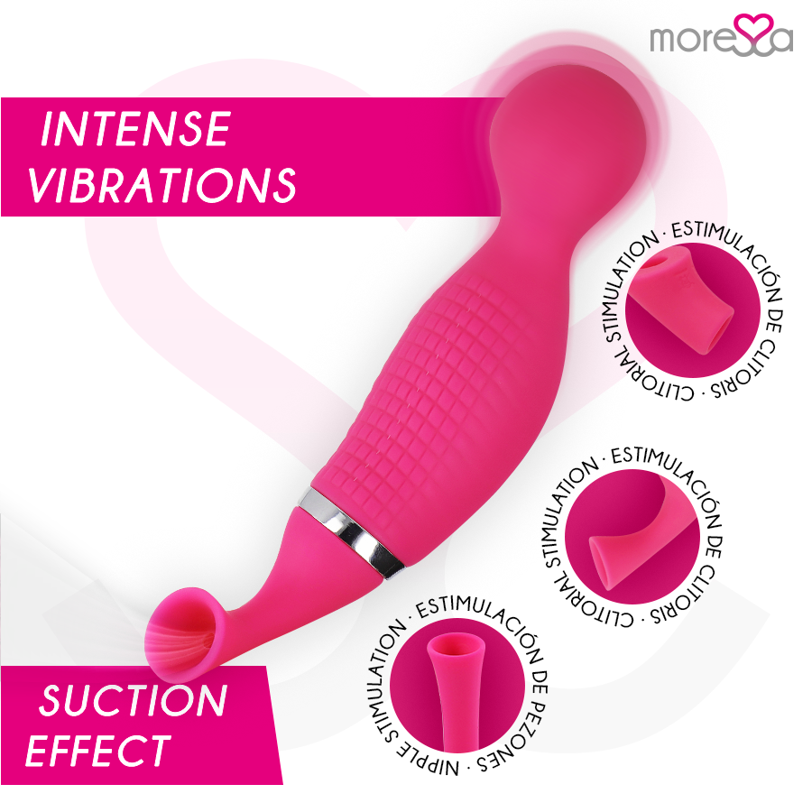 MORESSA - KIRK DUO STIMULATING WAVES + RECHARGEABLE PREMIUM SILICONE MULTI-FUNCTION MASSAGER
