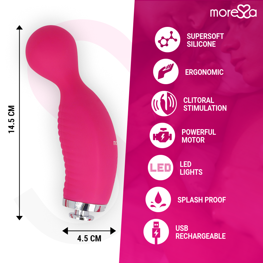 MORESSA - KIRK DUO STIMULATING WAVES + RECHARGEABLE PREMIUM SILICONE MULTI-FUNCTION MASSAGER