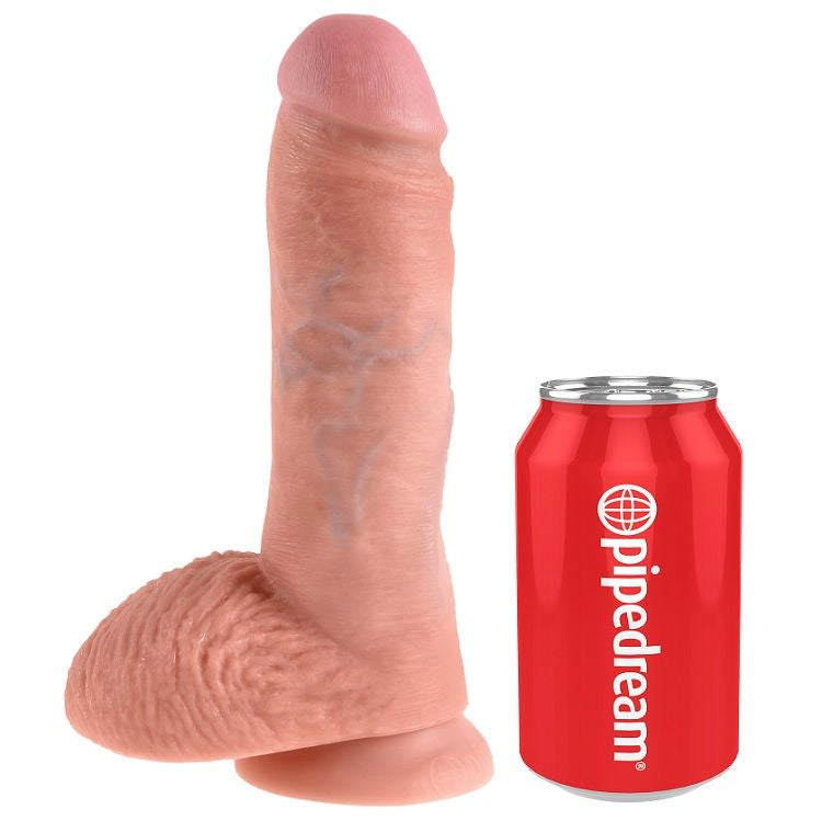 KING COCK - 8 DILDO MESO S KROGLICAMI 20,3 CM
