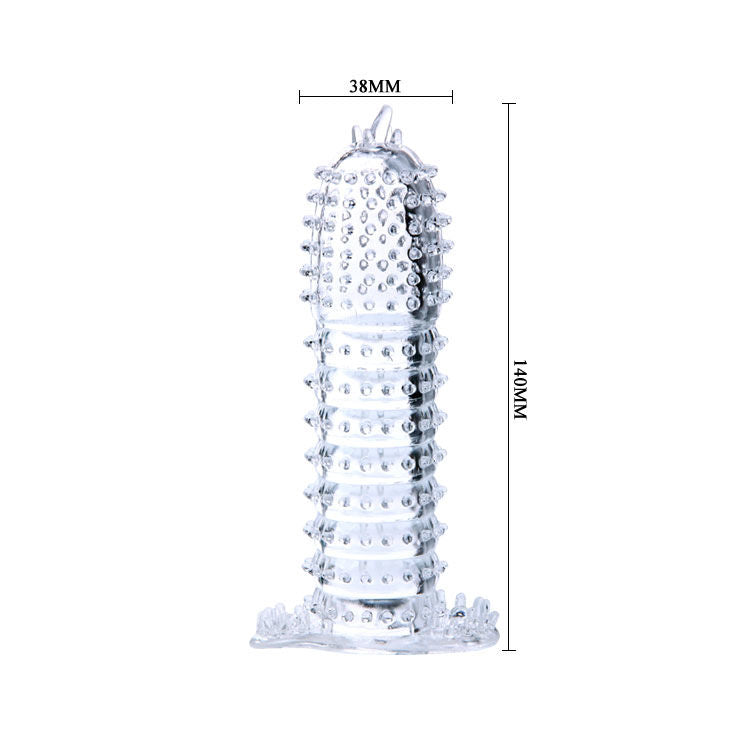 BAILE - NOŽNICA ZA PENIS Z ROŽNATIMI STIMULATIVNIMI TOČKAMI 14 CM