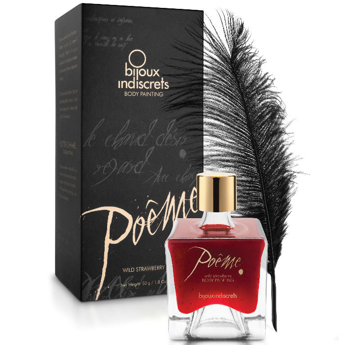 Jedilna barva za telo Bijoux - Poeme Wild Strawberry, 50 g
