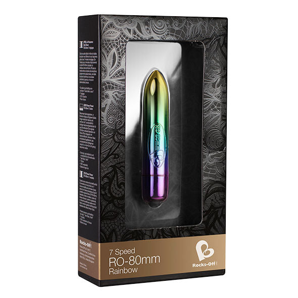 Bullet vibrator Rocks-Off - RO-80mm Rainbow