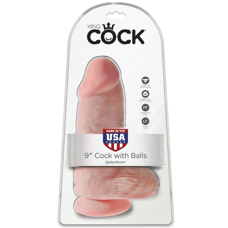 KING COCK - REALISTIČEN PENIS DEBELUŠEN 23 CM