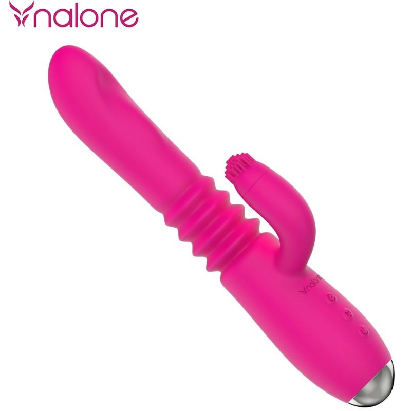 NALONE - VIBRATOR Z VRTENJEM NAVZGOR IN NAVZDOL TER ZAJČJI VIBRATOR