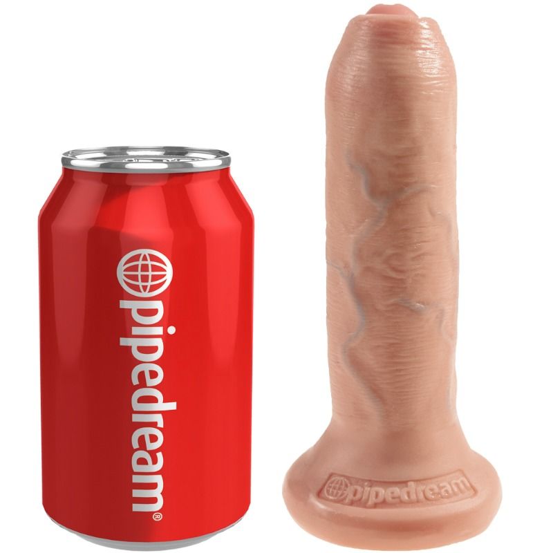 KING COCK - REALISTIČNI DILDO NERAZREZANO MESO 15 CM