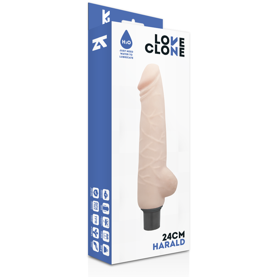 LOVECLONE - HARALD SAMOMASAŽNI VIBRATOR 24 CM -O- 4 CM