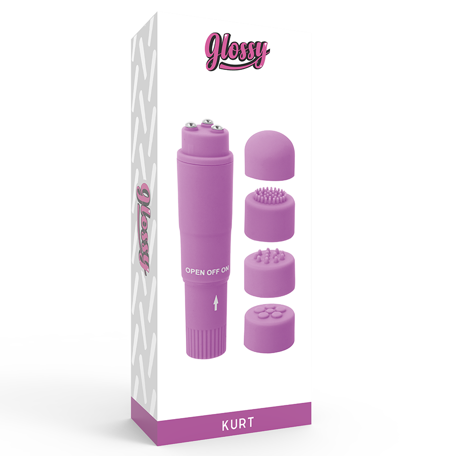 Manjši vibrator Glossy - Kurt, vijolična