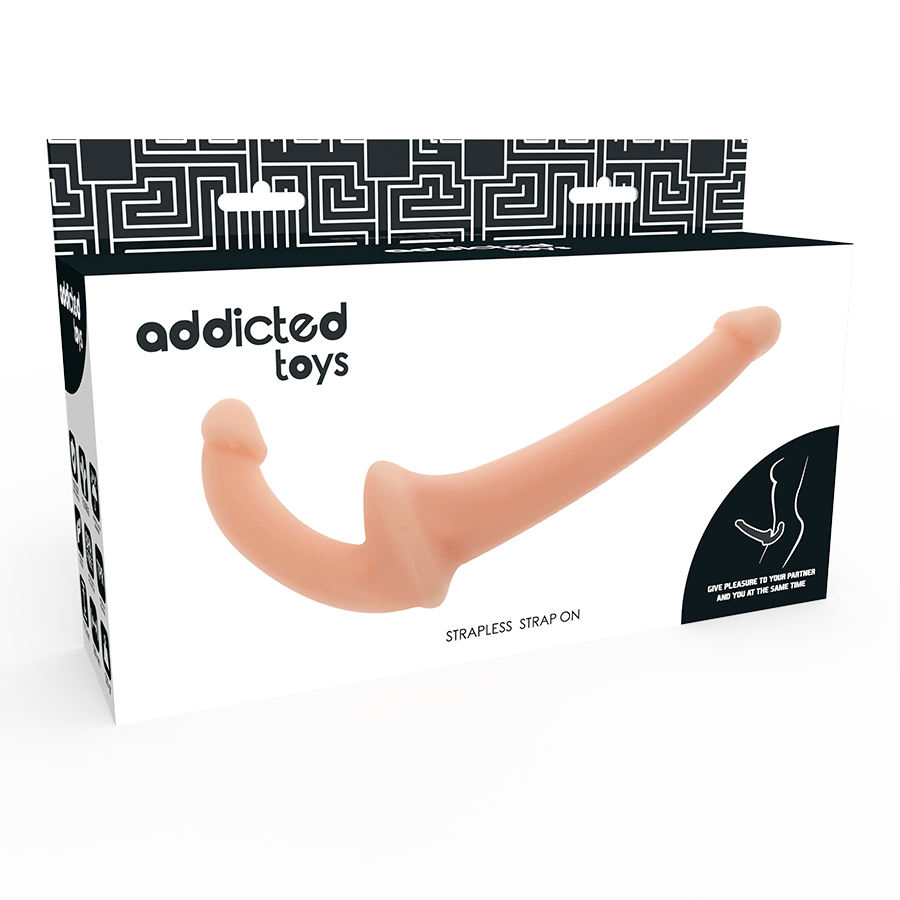 Strapless strap-on dildo Addicted Toys, bež