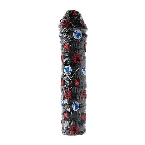 Analni dildo All Black - Dong, 38 cm