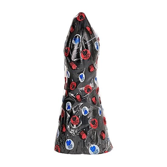 Analni čep All Black Dildo Fisting, 39 cm