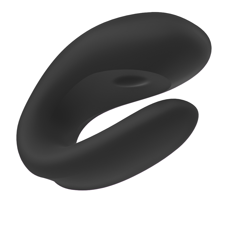 Vibrator za pare z aplikacijo Satisfyer - Double Joy, črna