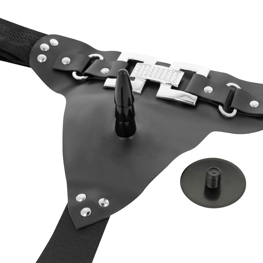 Vibracijski strap-on pas z dildom Harness Attraction Deluxe, 18 cm