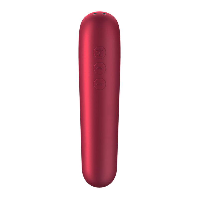 Stimulator klitorisa Satisfyer - Dual Love, rdeča