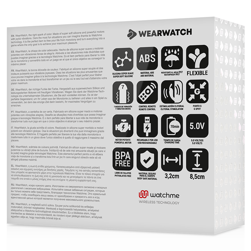 Vibrator za pare Wearwatch Dual Technology, roza/bež
