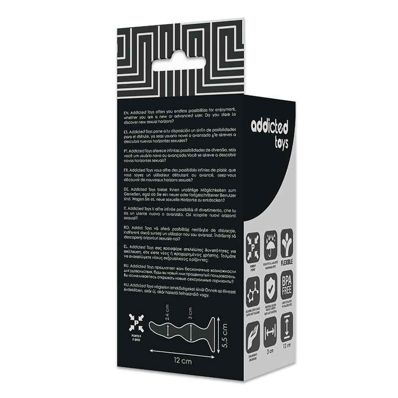 Analni čep Addicted Toys, 12 cm