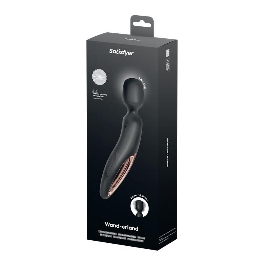 Masažni vibrator Satisfyer - Wand-erland, črna
