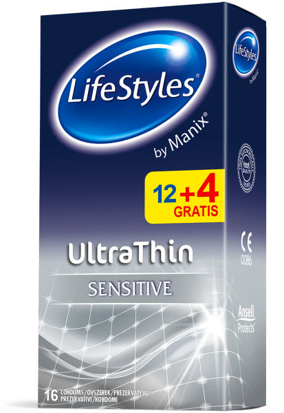 Kondomi LifeStyles - UltraThin, 16 kos