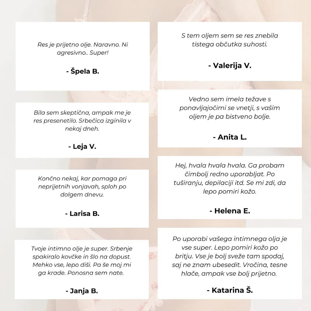 Intimno olje Kozametika, 30 ml