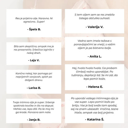 Intimno olje Kozametika, 30 ml