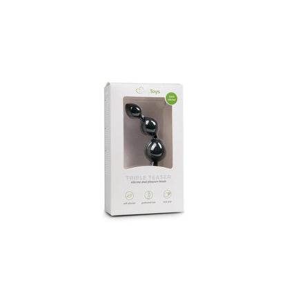 Black Silicone Anal Bead Dildo