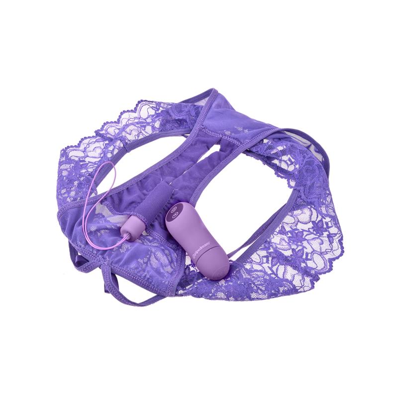 Crotchless Panty with Vibrating Bullet Thrill Her With Remote Control