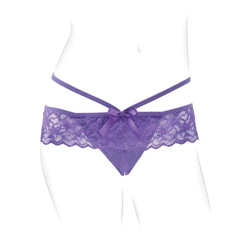 Crotchless Panty with Vibrating Bullet Thrill Her With Remote Control