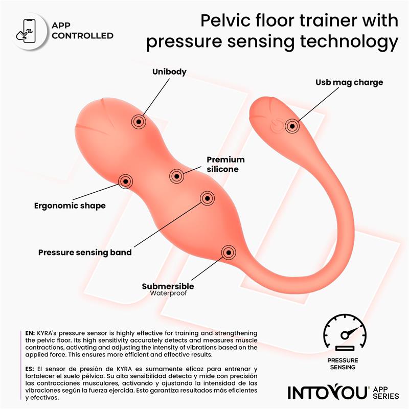 Kyra Pelvic Floor Trainer with Pressure Sensing and App