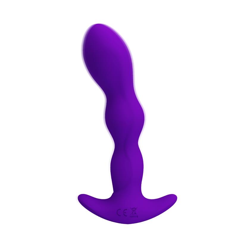 Yale Butt Plug with Vibration Purple